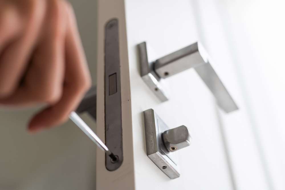 Wall of blank keys for various lock types and rekeying