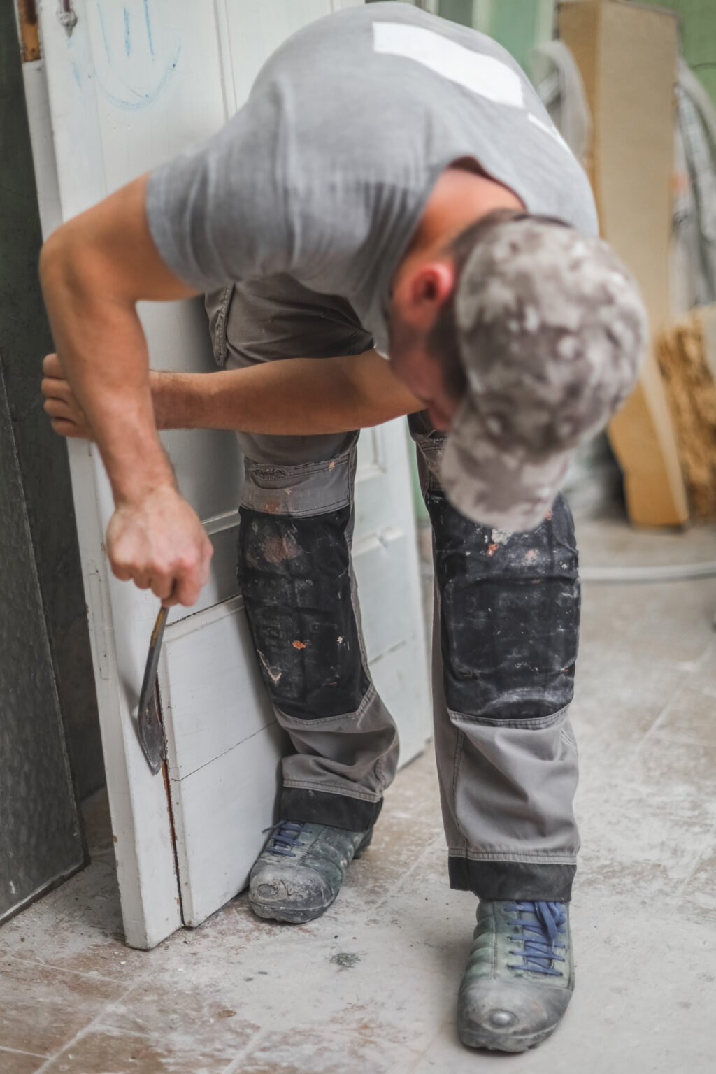 Front door repair by Fortify Services technician