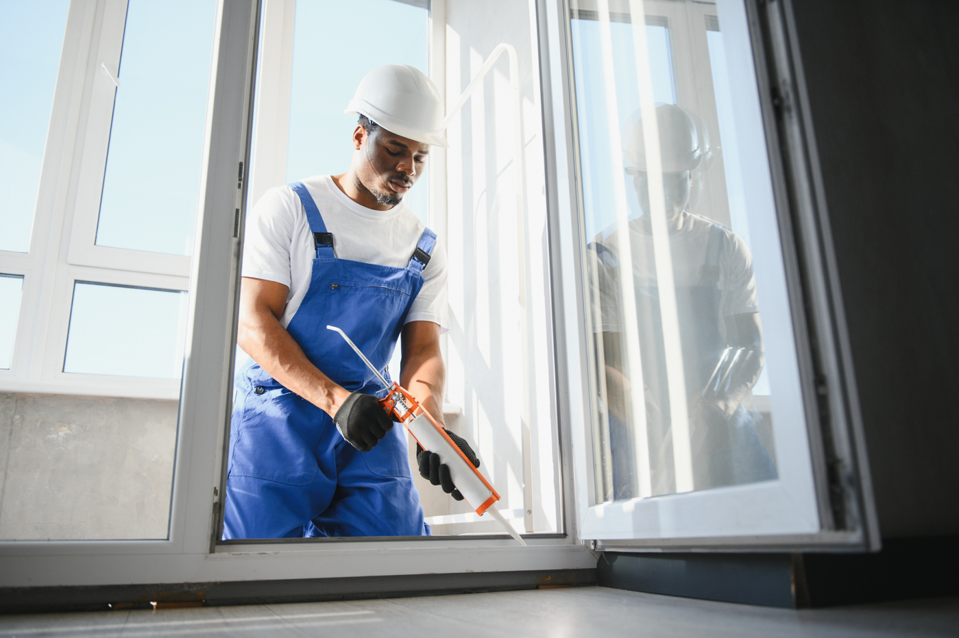 Professional door frame repair in Canadian home