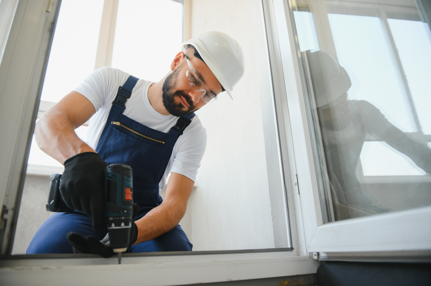 Window installation by Fortify Services technician