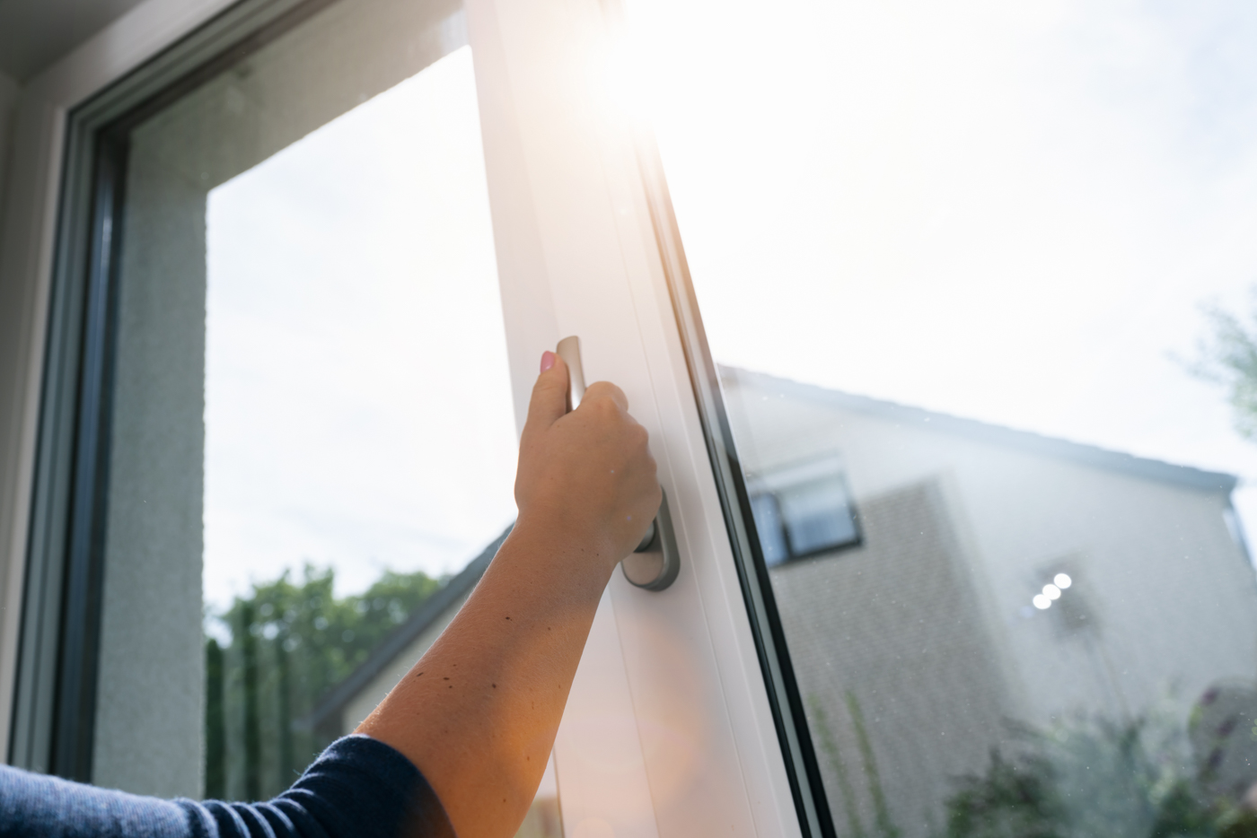 Front door installation by Fortify Services technician