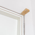 Pocket door frame installation in home