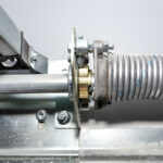 Torsion spring garage door repair setting