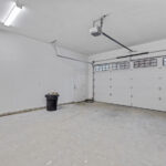 Smart garage door opener in spacious garage