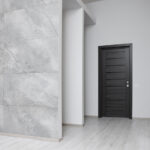 Interior door and sill threshold area