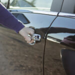 Car door lock check for security assessment