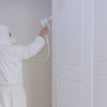 Home door spray painting repair