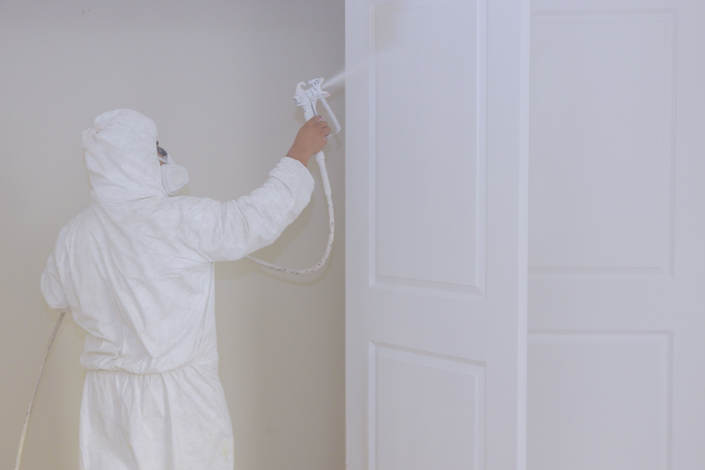 Home door spray painting repair