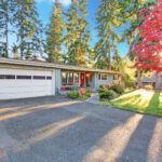 Residential garage door at Canadian home