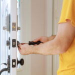 Installing accessibility lock on entry door